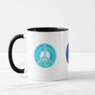 Colourful Peace Signs Mug