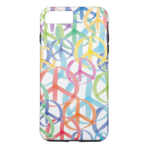 Colourful Peace Symbols iPhone 8 Plus/7 Plus Case