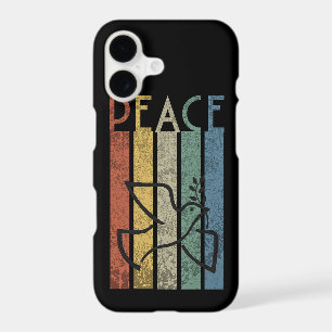 Colourful peace text design