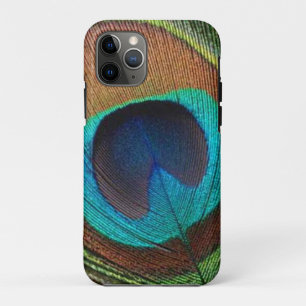 Colourful Peacock Feather   Custom Phone Case
