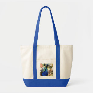 Colourful Peacock Mosaic Impulse Tote Bag