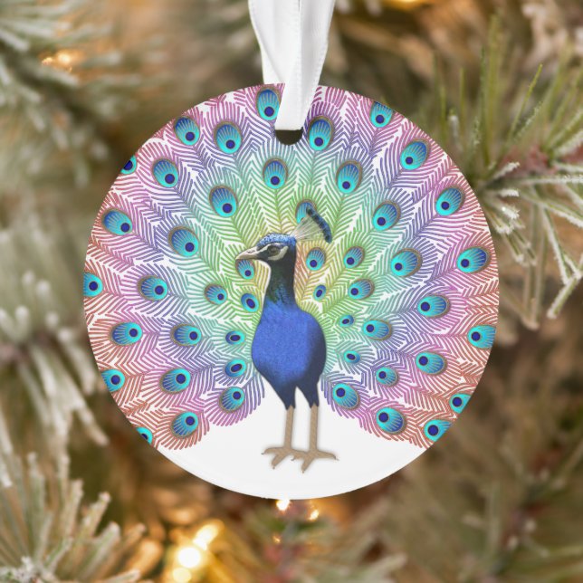 Colourful Peacock Ornament (Tree)