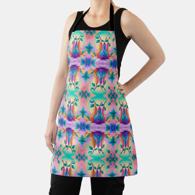 Colourful pear apron (Insitu)