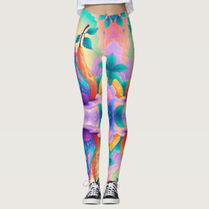 Colourful pear leggings