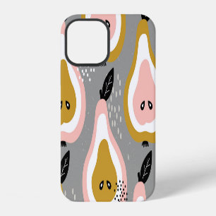Colourful pears, vintage pattern. iPhone 12 case