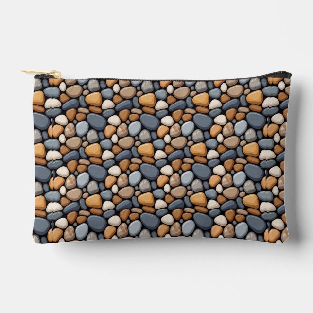 Colourful Pebble Stone Accessory Pouch (Front)