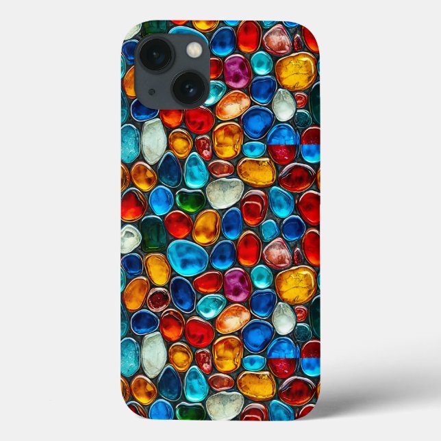 Colourful Pebble Texture for Stylish Look Case-Mate iPhone Case (Back)