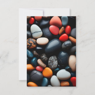 Colourful Pebbles Invitation