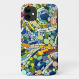 Colourful Pebbles Mosaic Art iPhone 11 Case
