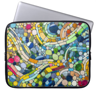 Colourful Pebbles Mosaic Art Laptop Sleeve