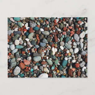 Colourful pebbles Postcard