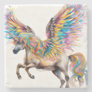 Colourful Pegasus Stone Coaster