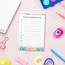 Colourful Pencils & Stars Important List To Do
