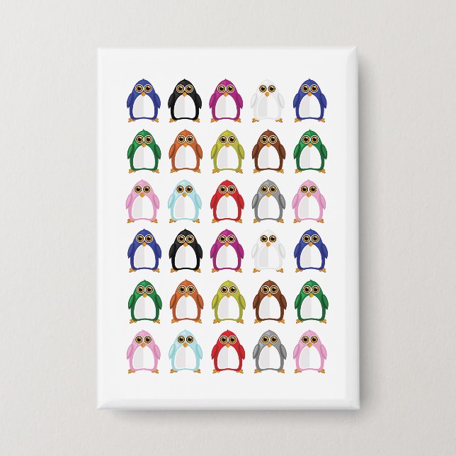 Colourful Penguin Pattern Cute Kawaii Fun (Front)