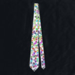 Colourful Penrose tie<br><div class="desc">A tie with a colourful quasi-stall decoration. Behind the pattern is the Penrose pattern with a unique five-number symmetry.</div>
