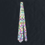 Colourful Penrose tie<br><div class="desc">A tie with a colourful quasi-stall decoration. Behind the pattern is the Penrose pattern with a unique five-number symmetry.</div>
