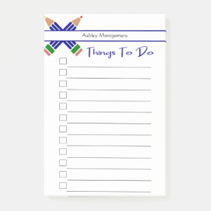 Colourful Pens Things To Do Post-it Notes