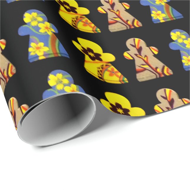 Colourful People Wrapping Paper (Roll Corner)