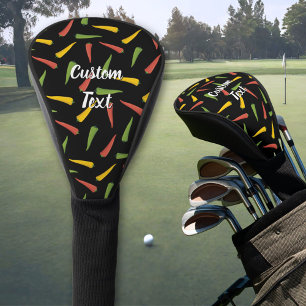 Colourful Peppers Pattern Golf Head Cover