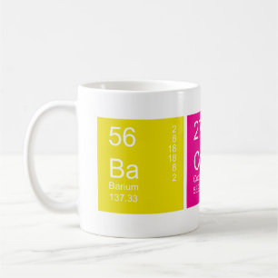 Colourful Periodic Table Bacon Coffee Mug