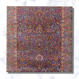 Colourful Persian Rug Pattern Ceramic Tile