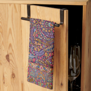 Colourful Persian Rug Pattern Tea Towel