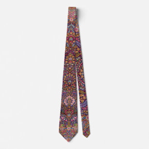 Colourful Persian Rug Pattern Tie