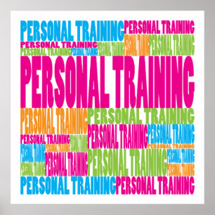 Colourful Personal Training Poster