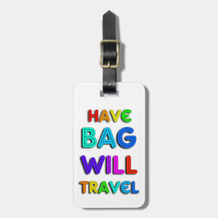 Colourful Personalised Aeroplane Luggage Tag