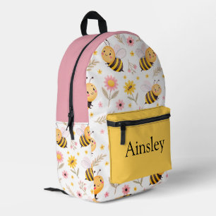 Colourful personalised backpack, kids cute printed backpack