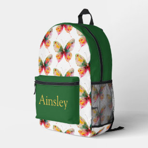 Colourful personalised backpack, kids cute printed backpack