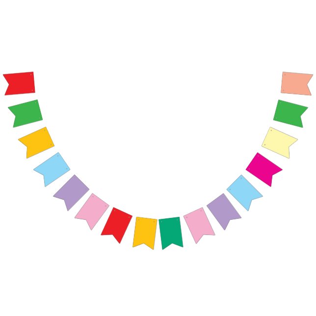 Colourful Personalised Christmas decorations Flags (All)