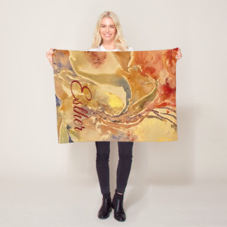 Colourful Personalised Fleece Blanket