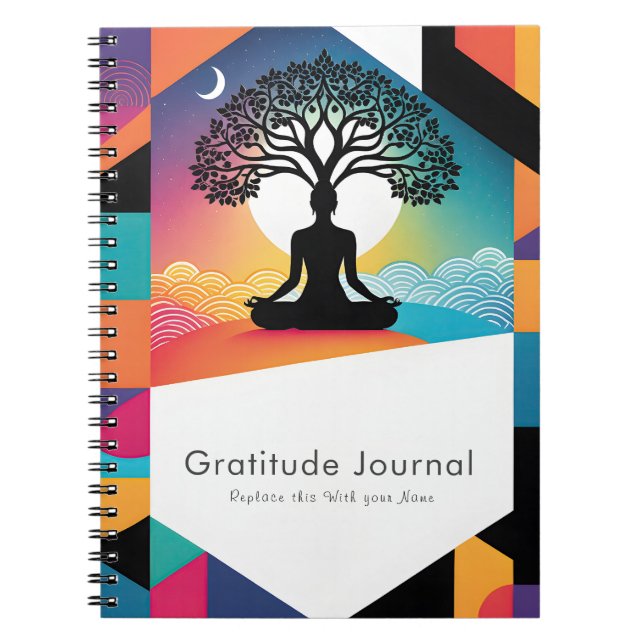Colourful Personalised Gratitude  Journal (Front)