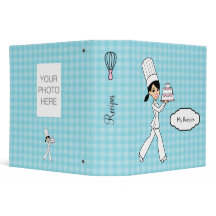 Colourful Personalised Recipe Binder for Girls