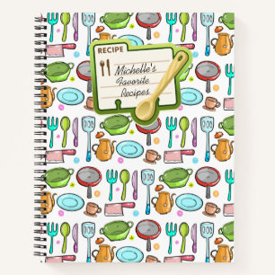 Colourful Personalised Recipe Book