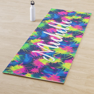 Colourful Personalised Tie Dye Yoga Mat