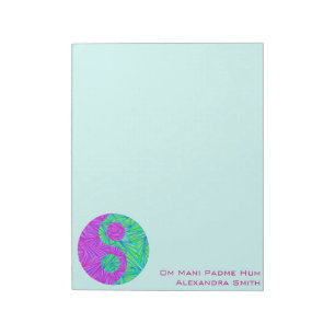 Colourful Personalised Yin And Yang Zen Art Notes