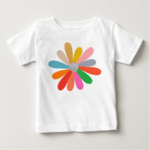 Colourful Petal Flower T-Shirt
