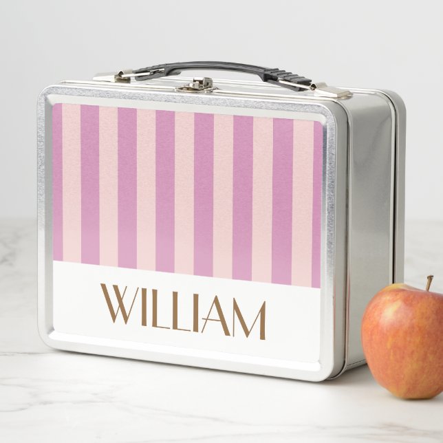 Colourful petal purple Personalised gifts template Metal Lunch Box (In Situ)