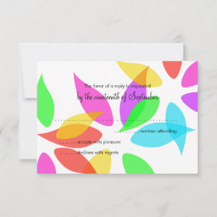 Colourful Petals Response Card