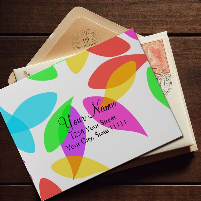Colourful Petals RSVP Card Envelope (Creator Uploaded)