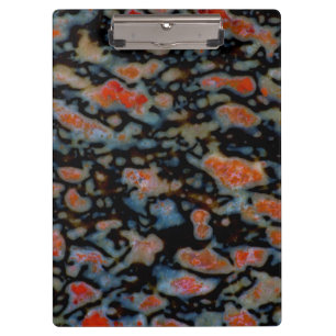 Colourful Petrified Dinosaur Bone Clipboard