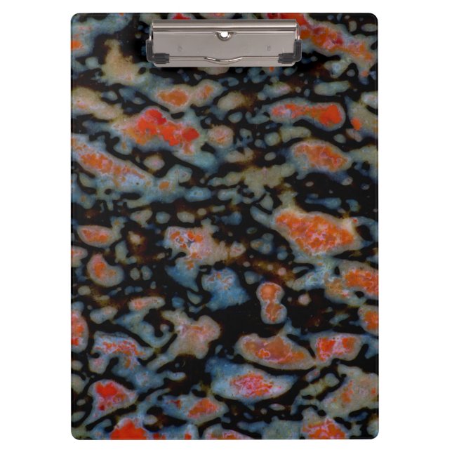 Colourful Petrified Dinosaur Bone Clipboard (Front)