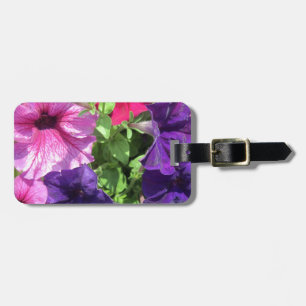 Colourful Petunias Luggage Tag