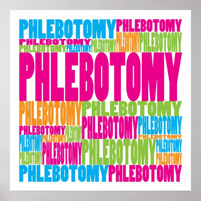 Colourful Phlebotomy Poster (Front)