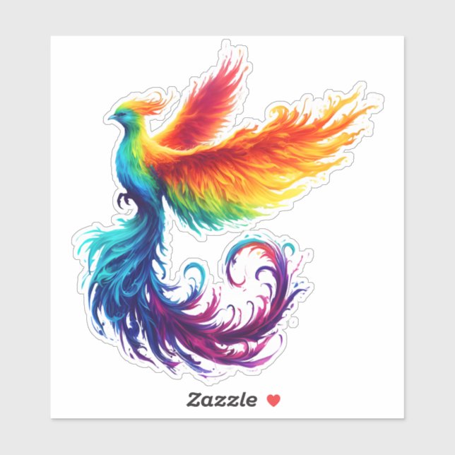 Colourful Phoenix Bird Diversity LGBTQ Love All (Sheet)
