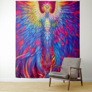 Colourful Phoenix Tapestry