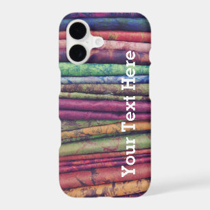 Colourful Phone Case fabric stack -- Customisable