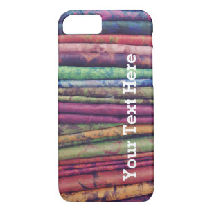 Colourful Phone Case fabric stack -- Customisable